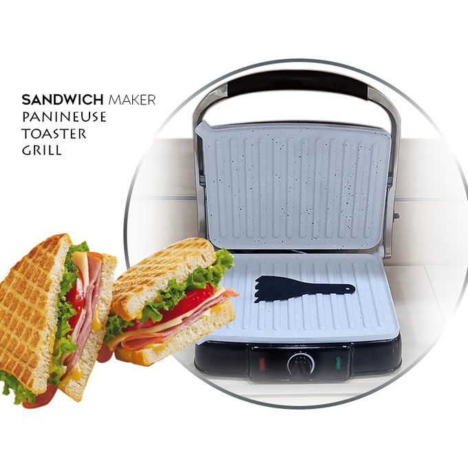 Image de Panini Grill Turbo Granit 2200 W Antiadhésive Barbecue sans Huile ni Beurre - Unbranded