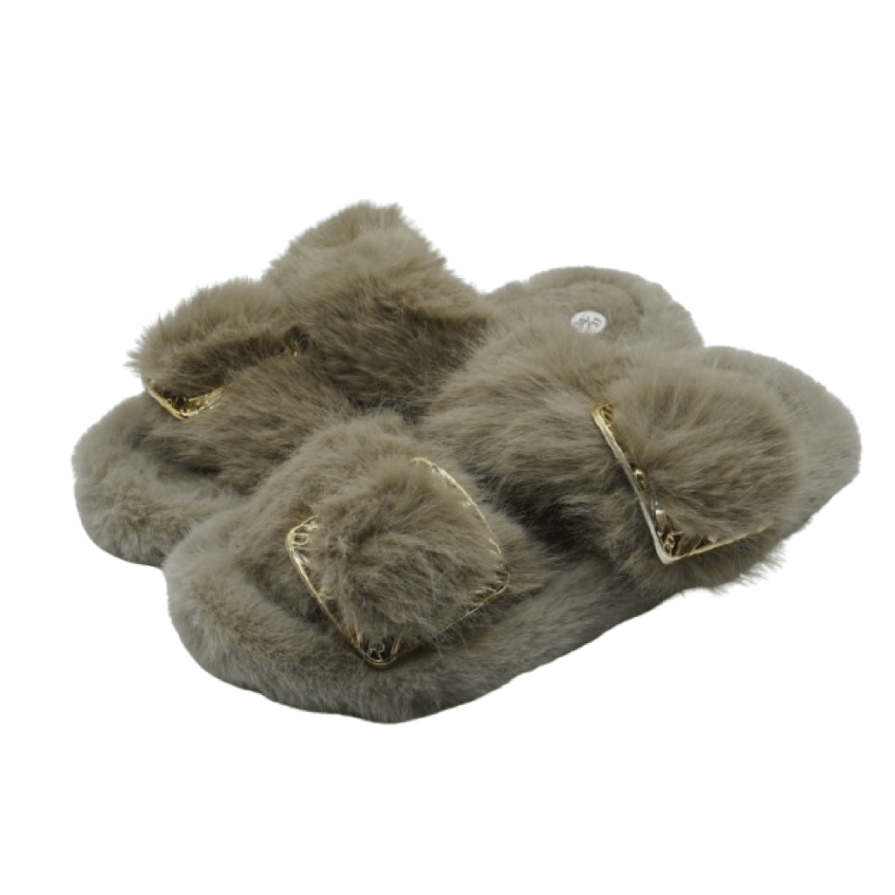 Image de Pantoufles sandale pour femmes en fourrure - Unbranded