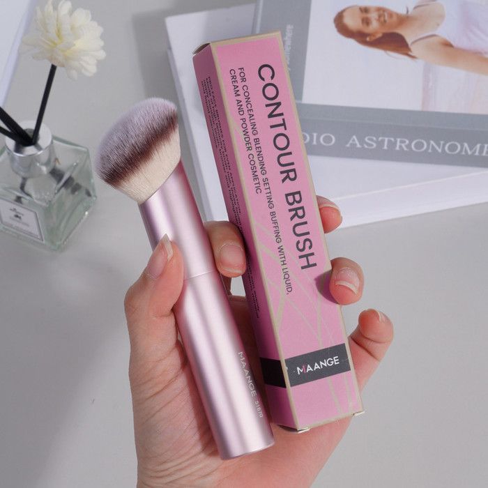 Pinceau de maquillage - Maange - Pinceau Contour - Fibres synthétiques - Ergonomique - Durable