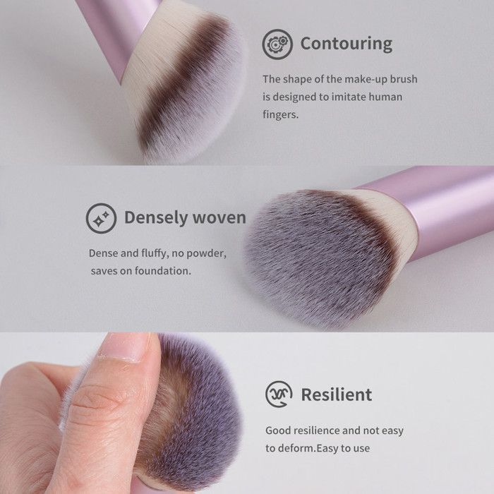 Image de Pinceau de maquillage - Maange - Pinceau Contour - Fibres synthétiques - Ergonomique - Durable - Unbranded