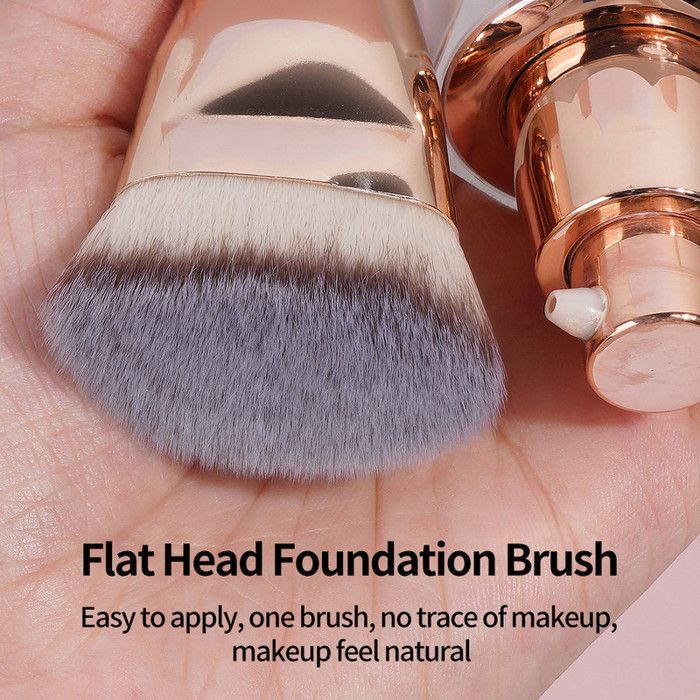 Image de Pinceau de maquillage - Non spécifié - Pinceau plat - Poils synthétiques doux - Durable - Avec boîte - Unbranded