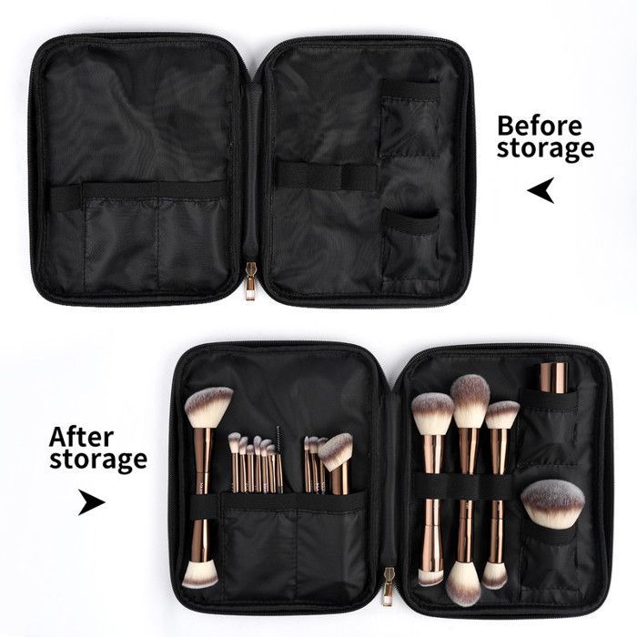 Image de Pinceaux de maquillage - MAANGE - 20 pièces - Sac inclus - Matériau synthétique - Convient à tous types de peau - Unbranded