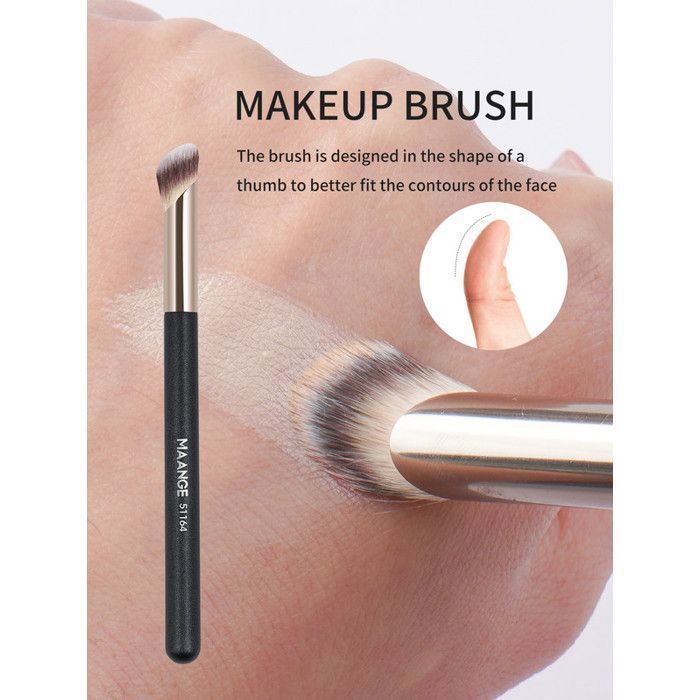 Pinceaux de maquillage - MAANGE - 3pcs - Professionnel - Doux - Triangulaire