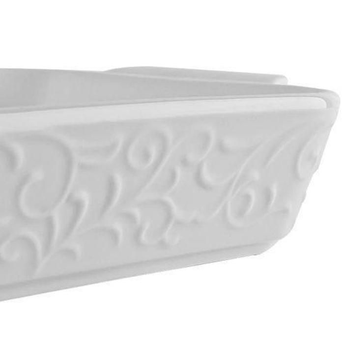 Image de Plat à Four - GM - 33cm x 22cm - Porcelaine - Blanc - Unbranded
