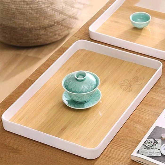 Image de Plateau Rectangulaire - MARQUE Inconnue - 35cm x 23cm - Incassable - Empilable - Multifonctionnel - Unbranded