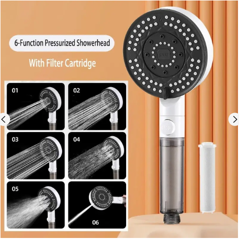 Image de Pommeau de douche 6 modes, Haute Qualité
