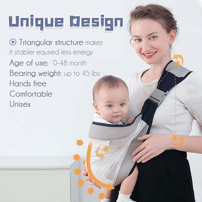 Image de Porte-Bébé en Tissu à Mailles, Support réglable pour bébé