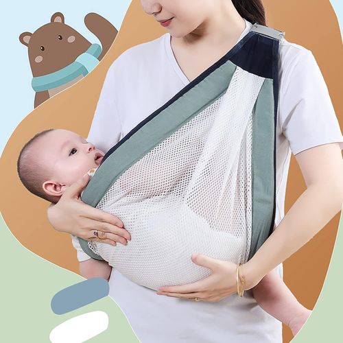 Porte-Bébé Ergonomique Sangle Pour Bébé Réglable Écharpe De Portage Bébé Respirante