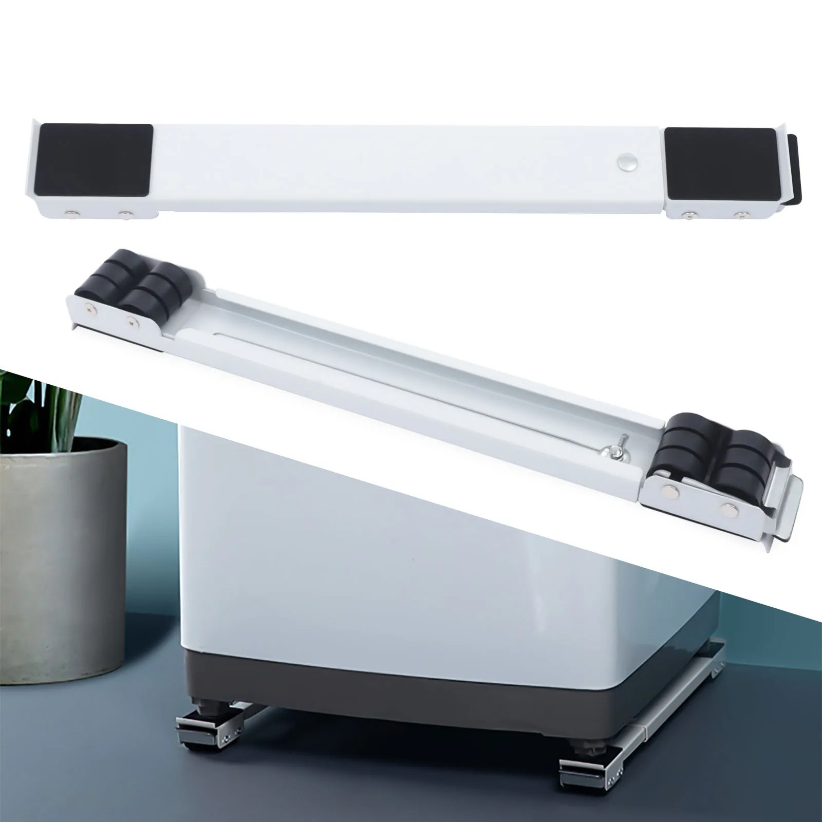 Porte-lave-linge et réfrigérateur avec roues – Support mobile pour appareils lourds