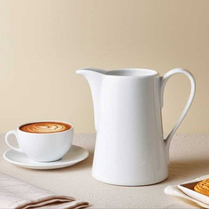 Image de pot élégant pour lait -sauciere – En céramique résistante et raffiné-700ML