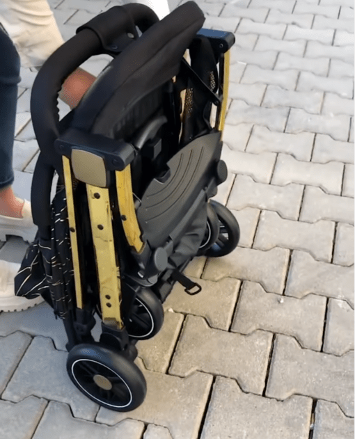 Image de Poussette pliable avion valise Luxury Gold K8 – Kidilo - Unbranded