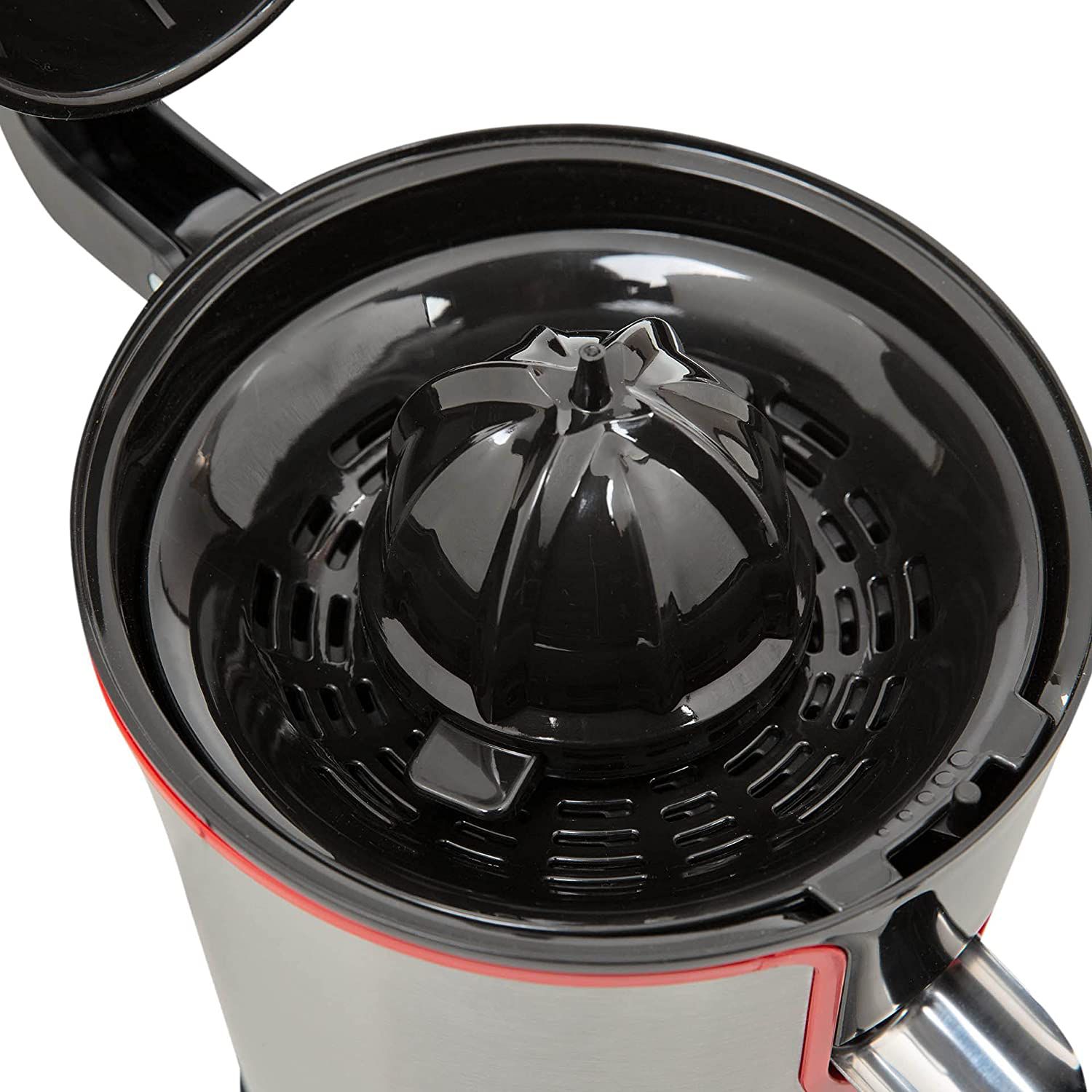 Presse-agrumes Électrique SUZANDECO A Poignée Electric INOXYDABLE + 2 cônes Semi-Professionnel