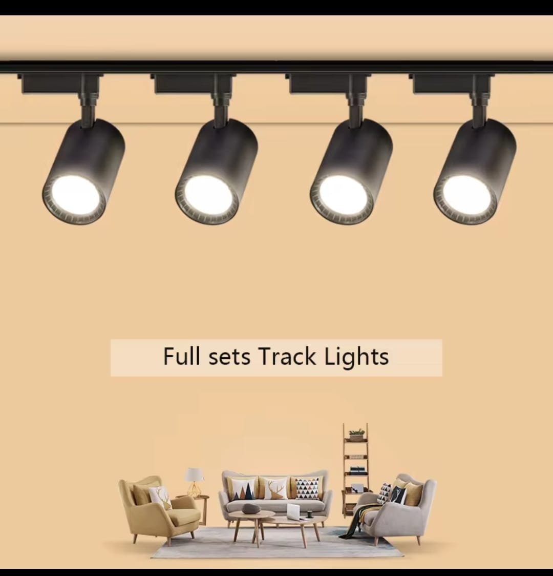 Projecteur sur rail, Noir bon qualité
