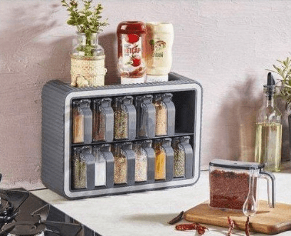 Image de Rangement 12 pièces autocollants avec couvercles et cuillères - Unbranded