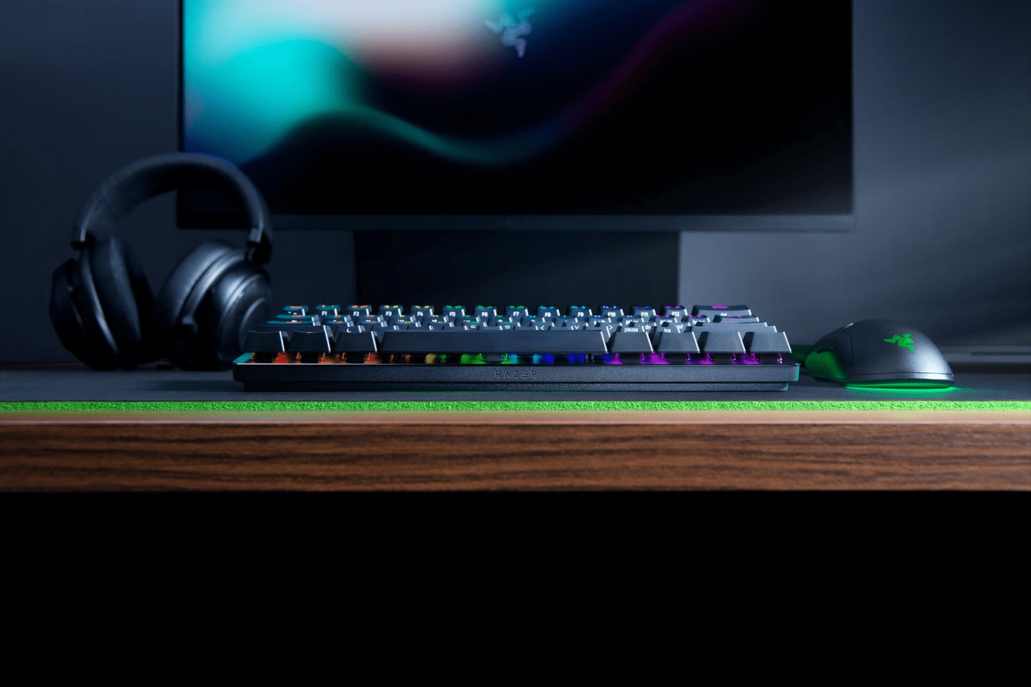 Image de Razer Huntsman Mini – Clavier Gaming Mécanique 60 % RGB Chroma, Switchs Optiques Razer, USB‑C Détachable - Unbranded