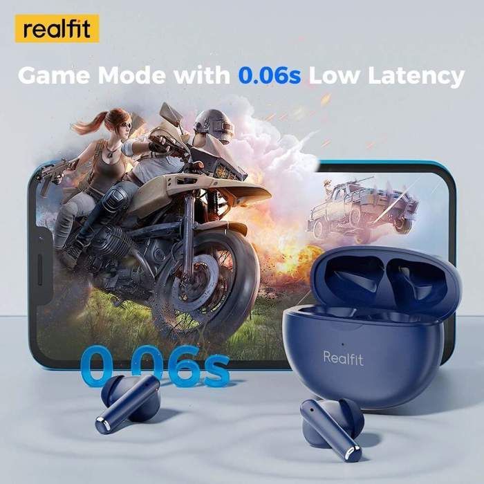 Image de Realfit F2 Pro ANC suppression Active du bruit Bluetooth couleur Blanc - Unbranded