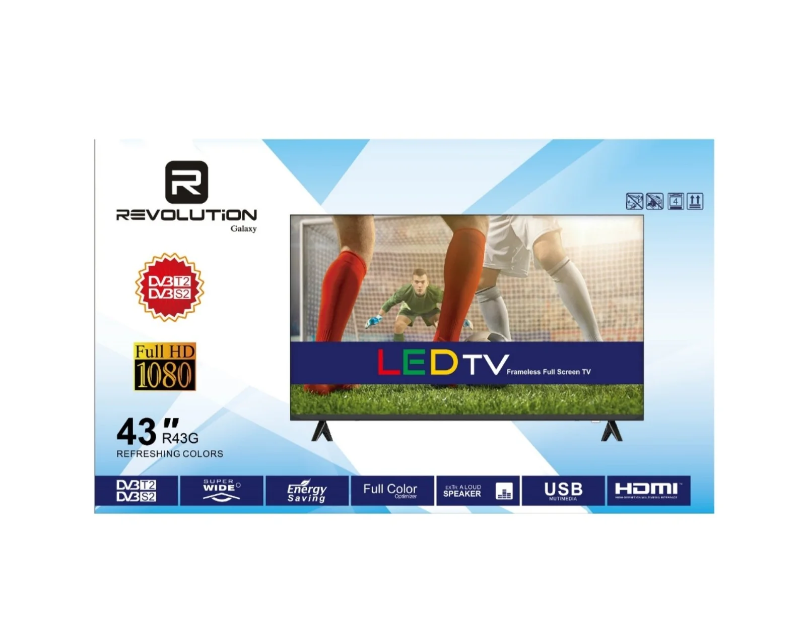 Revolution 43″ LED FrameLess Design – Récepteur intégré et TNT