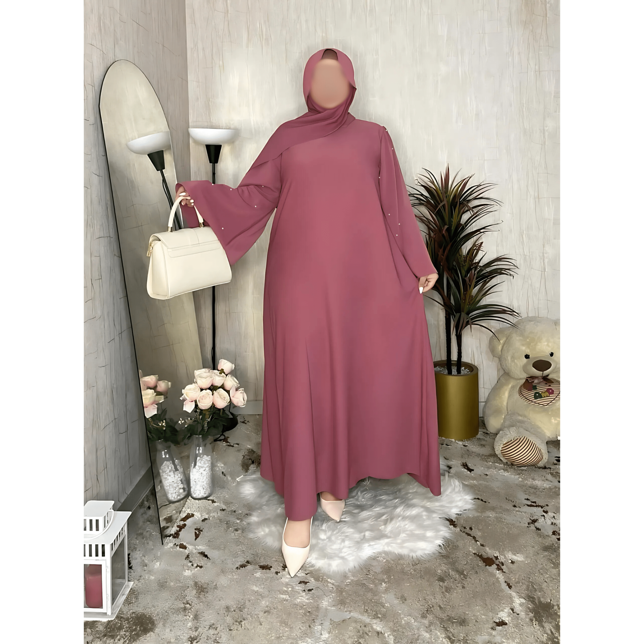 Image de Robe Abaya Élégante avec Design Moderne - Unbranded
