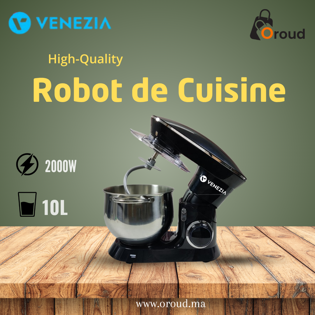 Image de Robot de Cuisine VENEZIA – Pétrin Multifonctions 2000W – 10 Litres
