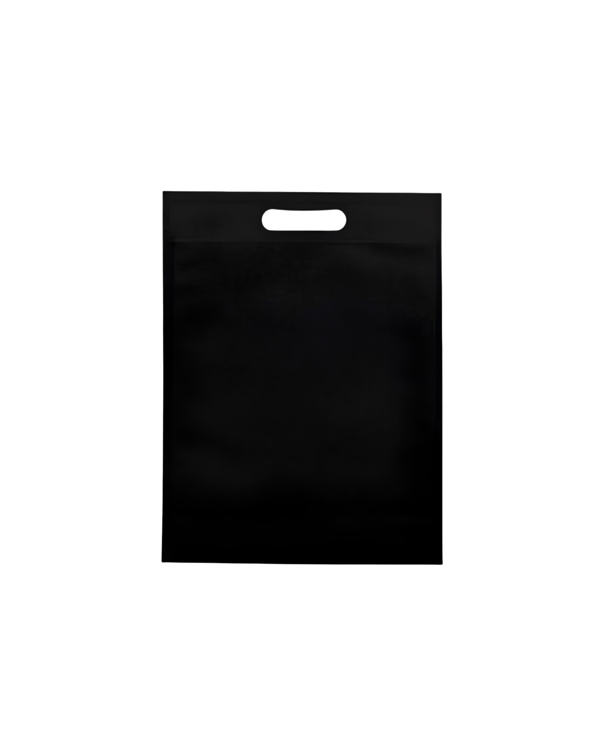 Sac Non-Tissé avec Anses Découpées Blanc et Noir  100 pièce