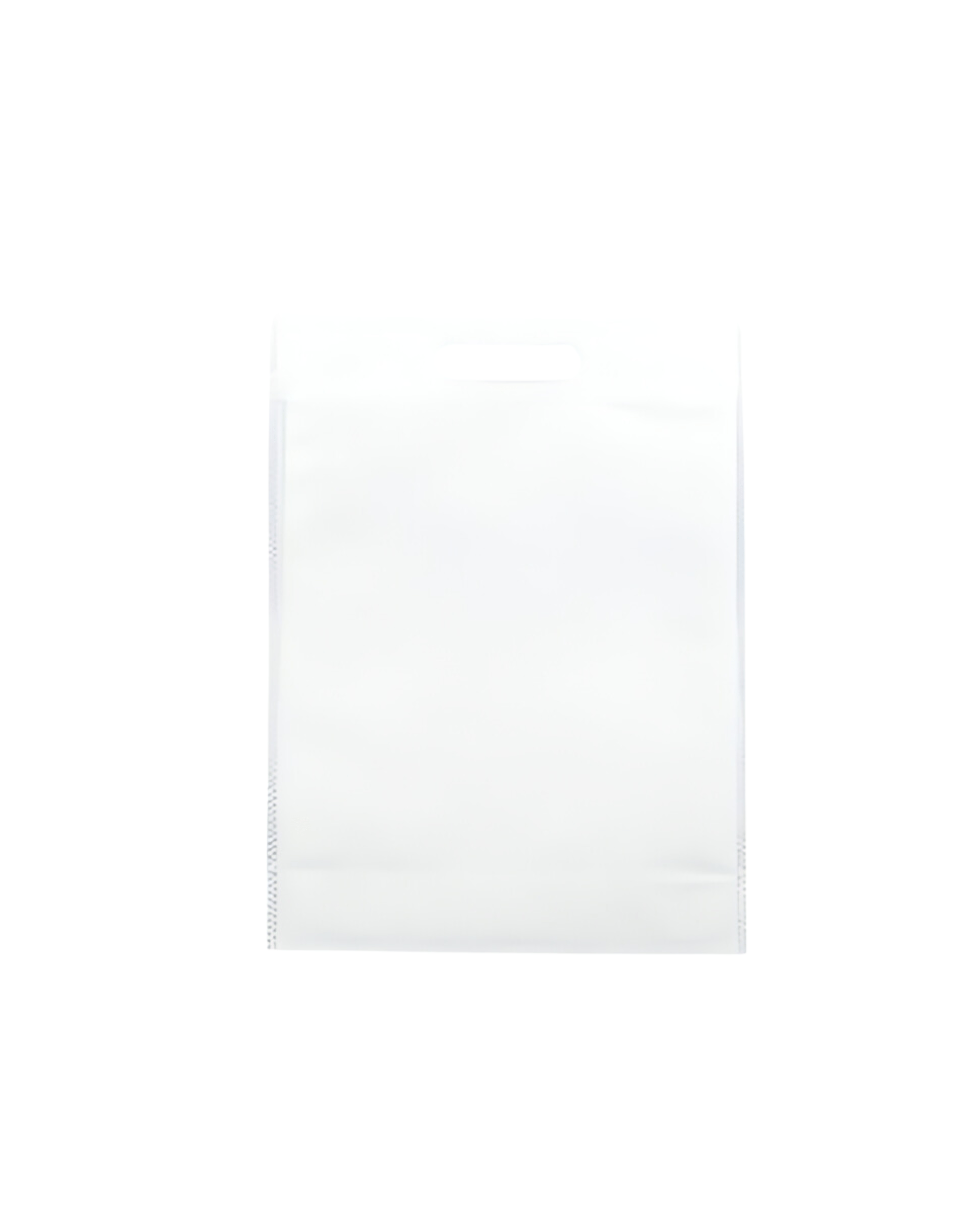 Sac Non-Tissé avec Anses Découpées Blanc et Noir  100 pièce