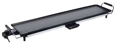 schlëizer électrique grill planche de cuisson 90/70 cm antiadhésif