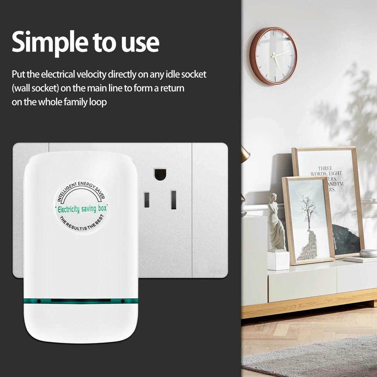 Image de Smart Power Saver – Dispositif Économiseur d'Énergie Intelligent pour Maison et Bureau - Unbranded