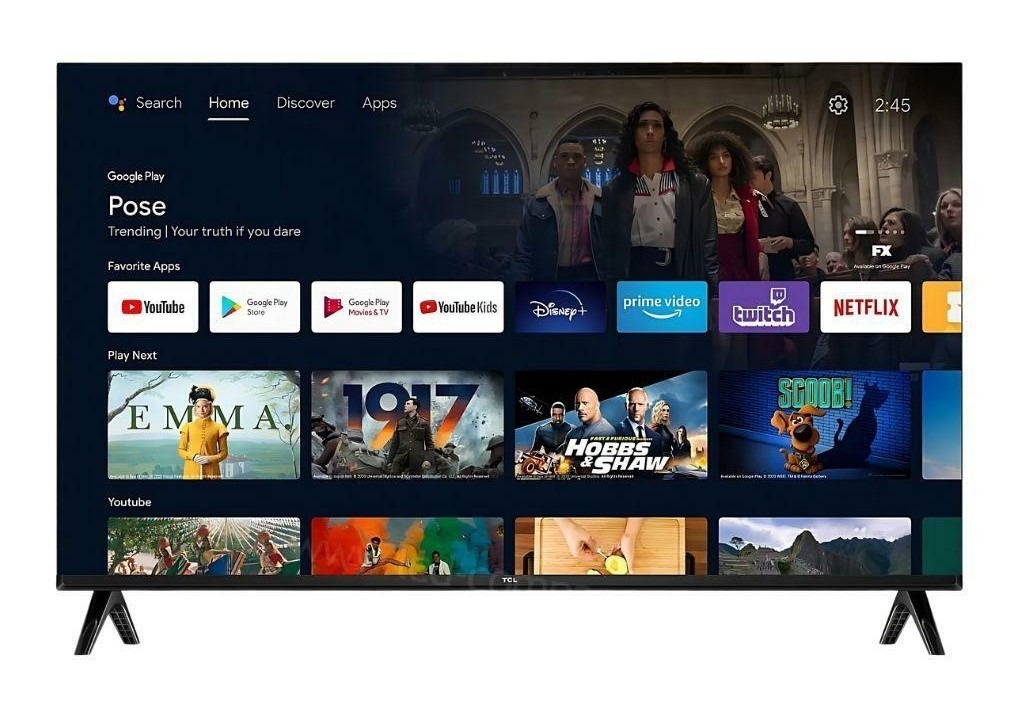 SMART TV -VENEZIA 43'' Google tv 2K Recepteur integré