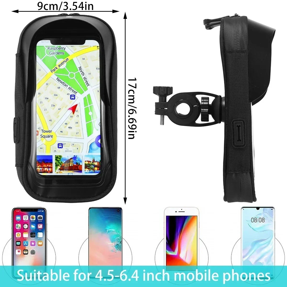 Image de Support de Téléphone pour Guidon de Moto – Pratique et Sécurisé - Unbranded