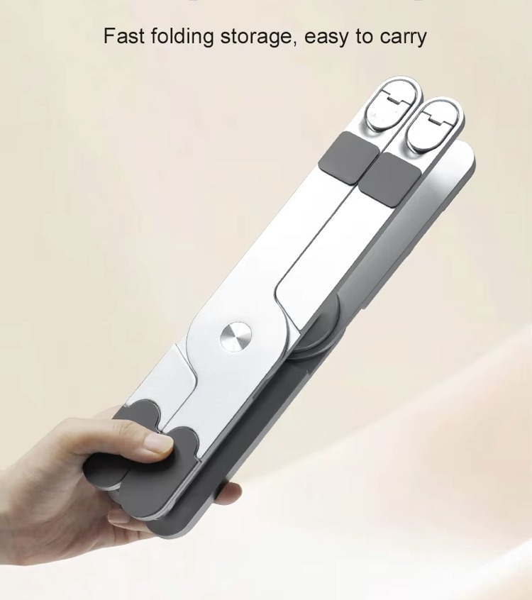 Support pour PC Portable en Aluminium - Pliable et Réglable
