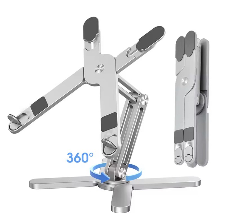 Image de Support pour PC Portable en Aluminium - Pliable et Réglable - Unbranded