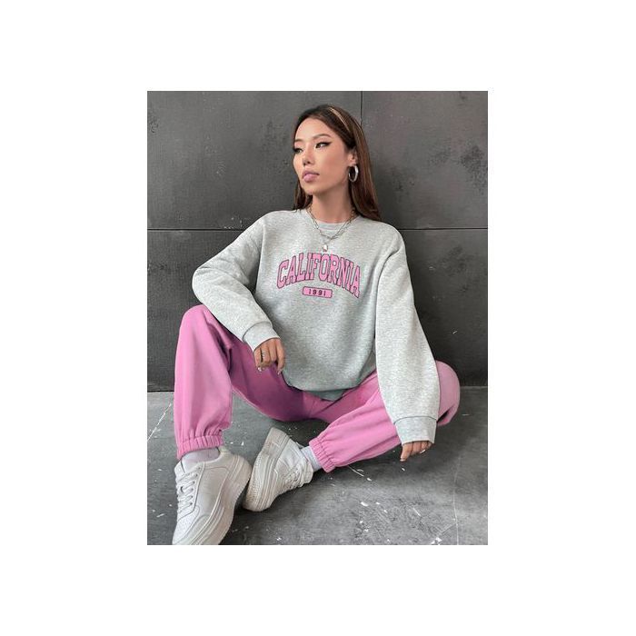 Survêtement 2 Pièces Ensemble Jogging Hoodies Femmes Ref 60 - Rose