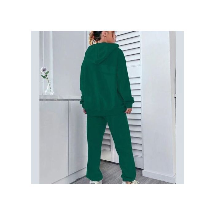 Image de Survêtement 2 Pièces Ensemble Jogging Tracksuit Hoodies Femmes Ref 54 - Vert