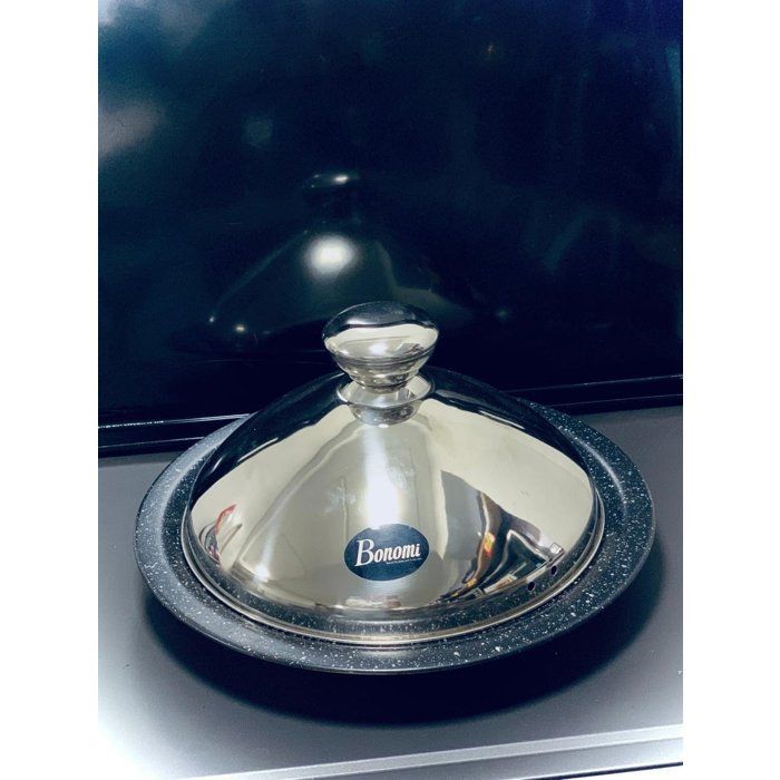 Tagine - Inox - 34 cm - Couvercle en inox - Compatible tous feux - Granit