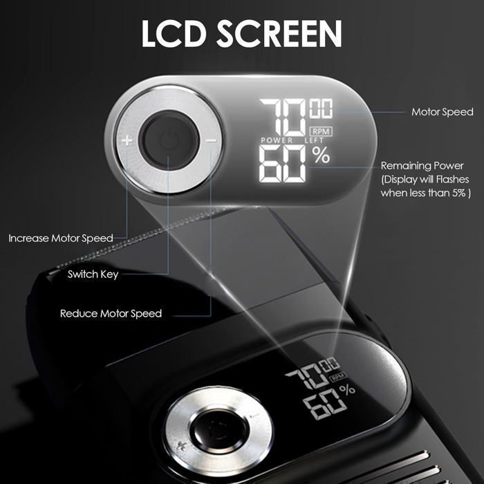 Image de Tondeuse à cheveux - Kemei - KM2026 - Rechargeable - Écran LCD - Autonomie 120 min - Unbranded