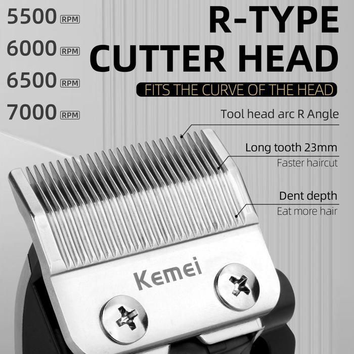 Image de Tondeuses À Cheveux Électriques Sans Fil Tondeuse À Cheveux pour Hommes KM-1570 - Unbranded