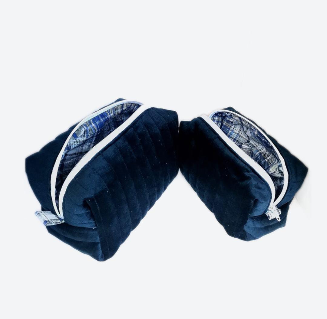 Trousse à Cosmétiques - Bleu Marine - Tailles XL et L