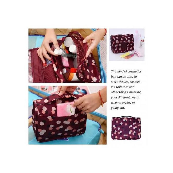 Trousse de Toilette - Femme - Grande Capacité - Imperméable - Souple - Zippée