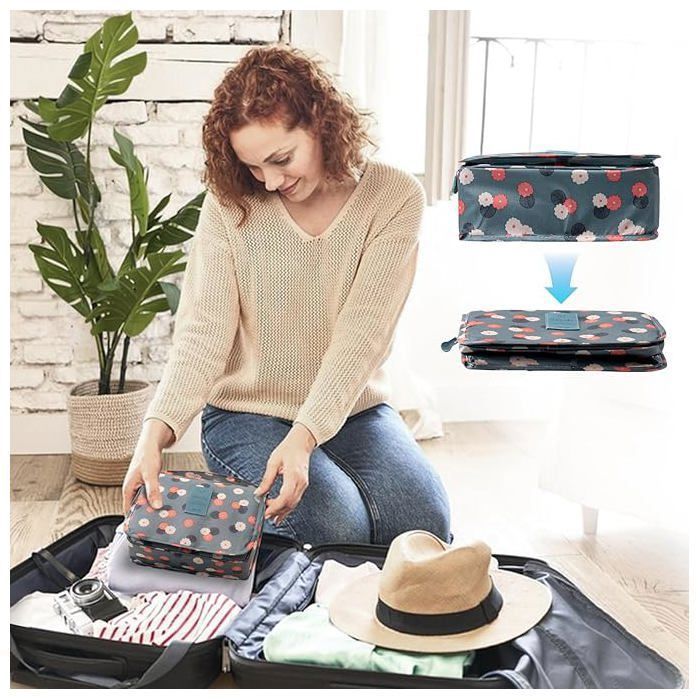 Image de Trousse de toilette - Voyage - Imperméable - Tissu oxford - Souple - Unbranded