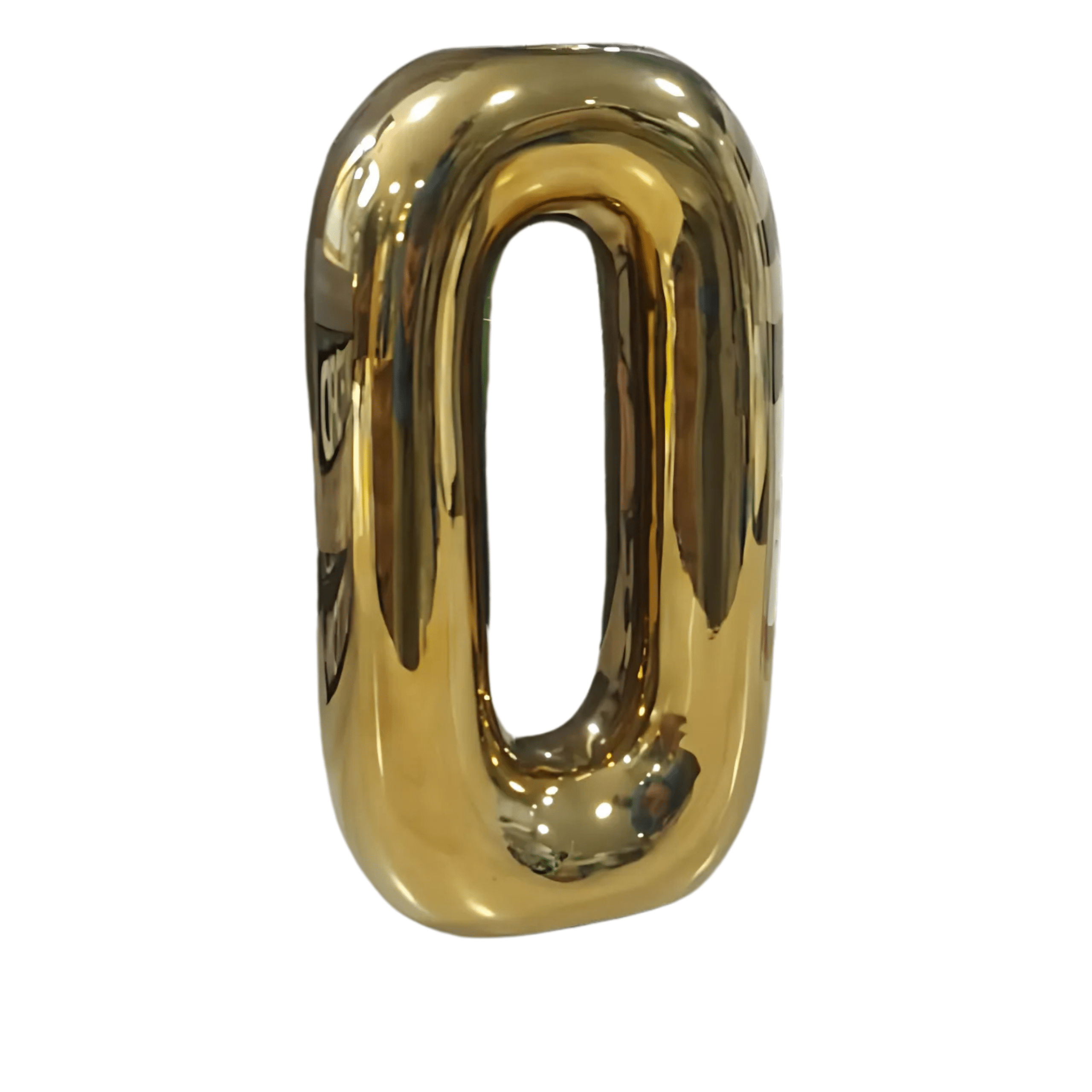 Vase Décoratif en Céramique Métallique