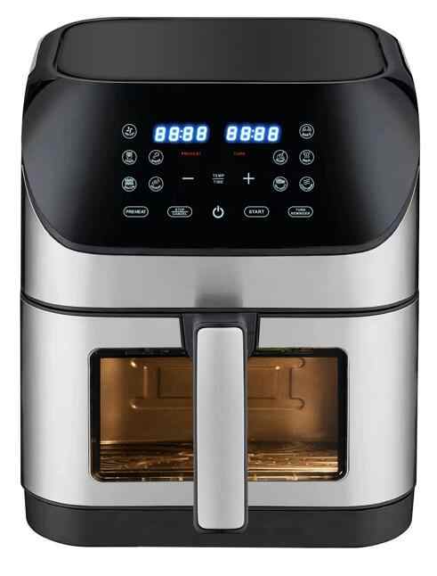Venezia Friteuse électrique à air friteuse sans huile XXL 8 litres friteuse air fryer écran tactile LED