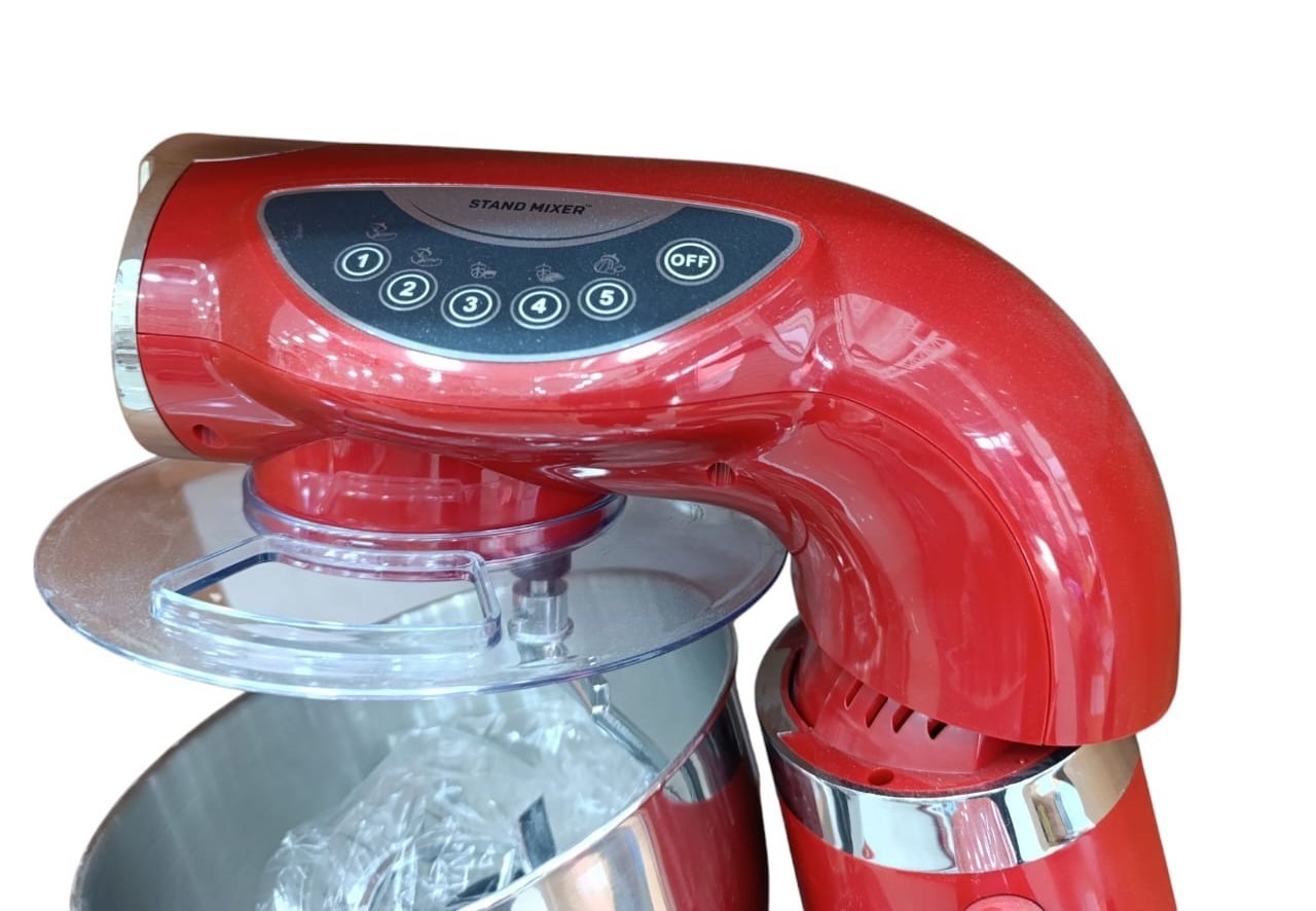 Venezia Robot Pétrin Pâtissier - 7L - Multifonctions - ROUGE - 1000W