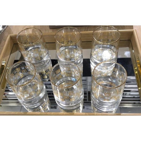 Image de Verres transparents En cristal - Set de 6 - 260 ml - Haute qualité - Élégance-MOTIFS ALEATOIRES - Unbranded