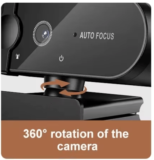 Webcam 1080P Microphone integre, USB, avec couvercle anti-espion