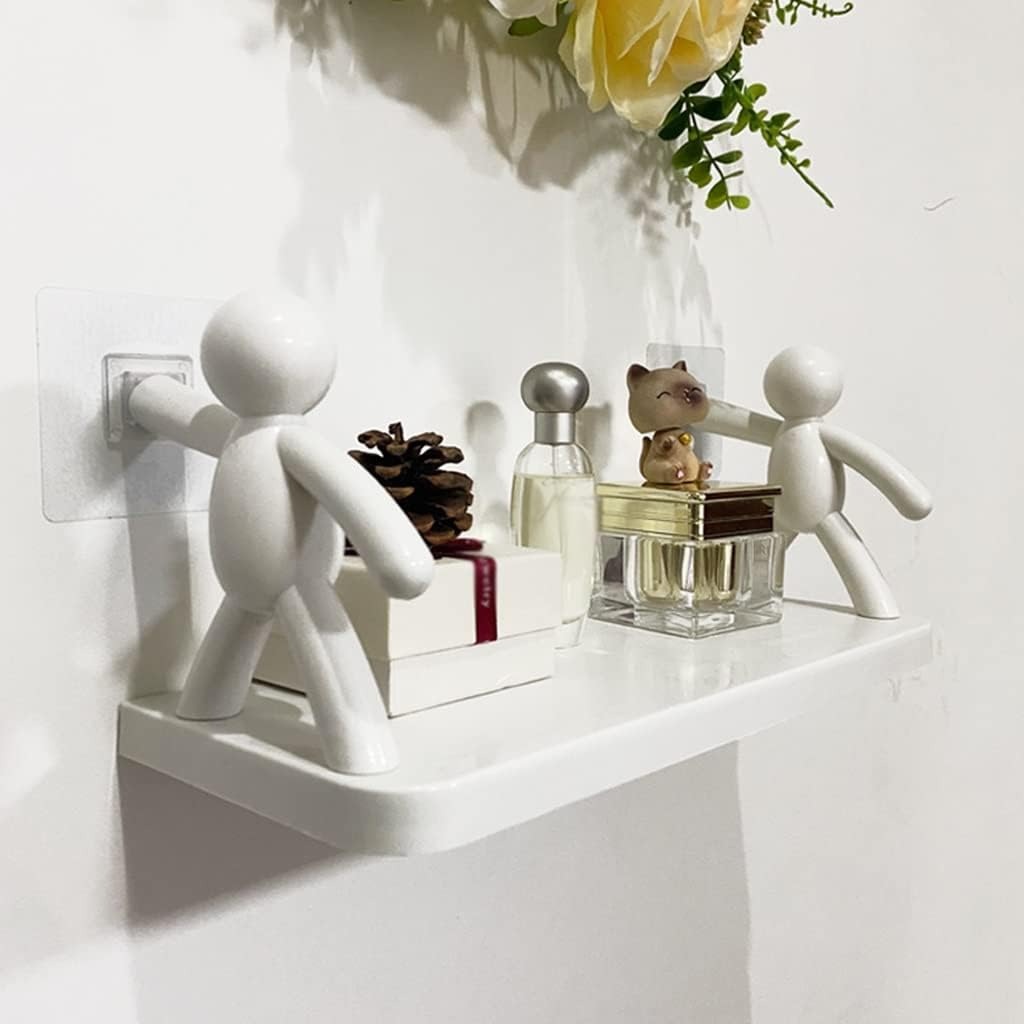 Image de WOLWES Étagères Flottantes - Étagère de Douche Étanche (2 pièces) - Unbranded