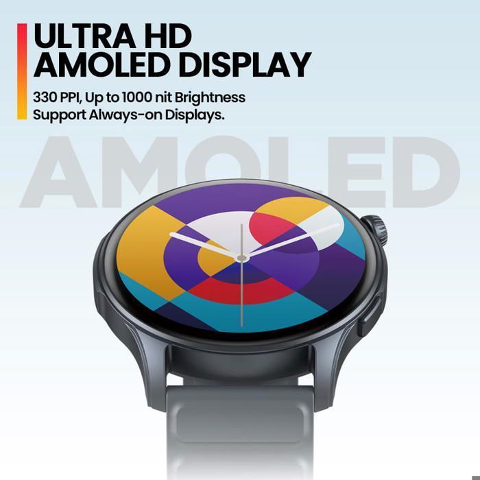 Zeblaze Btalk 3 Pro montre intelligente 1.43 pouces AMOLED affichage Hi-Fi Bluetooth - Gray