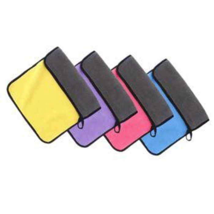 2 torchons ou serviettes multiusages micro fibre idéales pour un netoyage efficaces couleurs aléatoires 40cm/28cm qualité