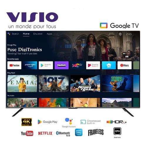 55 Smart Google TV™ UHD 4K - Google Assistant™ Bluetooth™ HDR 10™ HLG™ Dolby Vision™