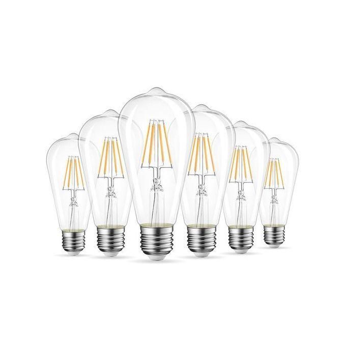 Ampoule Filament LED E27 ST64 4W Lot de 6