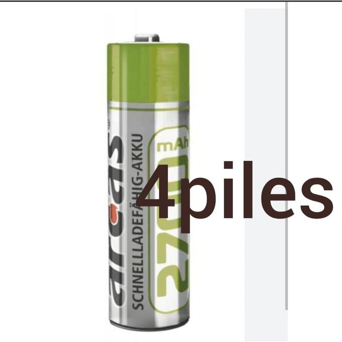Arcas Pack 4 Piles rechargeable 800 mAh - AA -